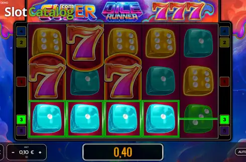 Οθόνη3. Super Dice Runner Κουλοχέρης