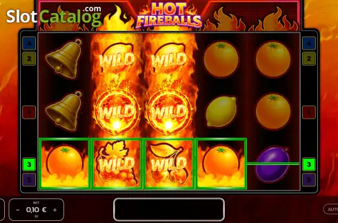 Οθόνη3. Hot Fireballs Κουλοχέρης
