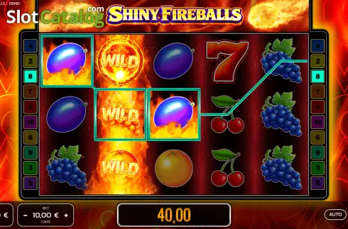 Οθόνη2. Shiny Fireballs Κουλοχέρης