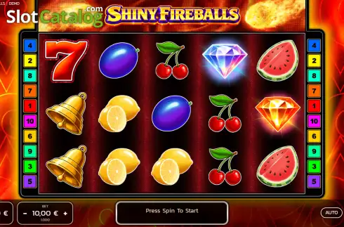 Οθόνη3. Shiny Fireballs Κουλοχέρης