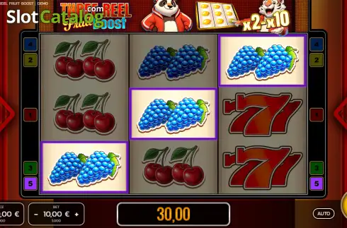 Οθόνη3. Three Reel Fruit Boost Κουλοχέρης 