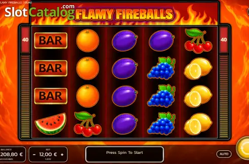 Οθόνη2. Flamy Fireballs Κουλοχέρης