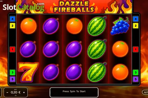 Οθόνη2. Dazzle Fireballs Κουλοχέρης