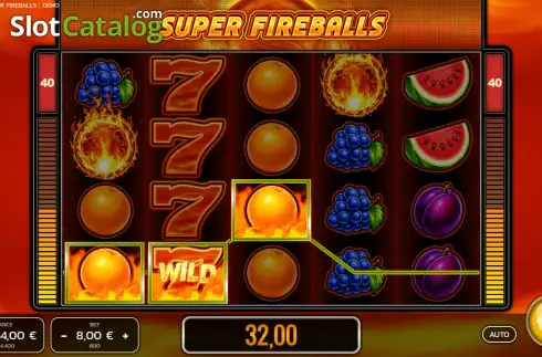 Οθόνη3. Super Fireballs Κουλοχέρης