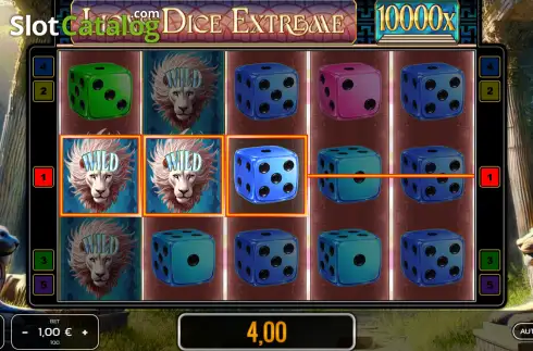 Οθόνη3. Lions Dice Extreme Κουλοχέρης 