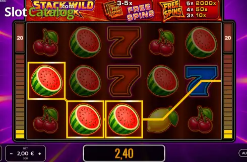 Οθόνη3. Stack Wild Attack Κουλοχέρης