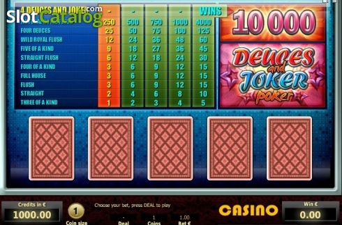 Οθόνη2. Deuces and Joker Poker (Tom Horn Gaming) Κουλοχέρης
