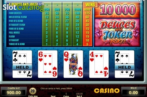 Οθόνη3. Deuces and Joker Poker (Tom Horn Gaming) Κουλοχέρης