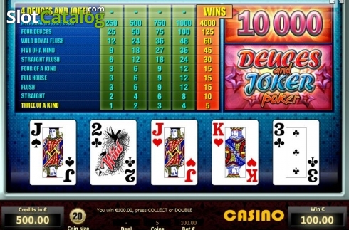 Οθόνη4. Deuces and Joker Poker (Tom Horn Gaming) Κουλοχέρης