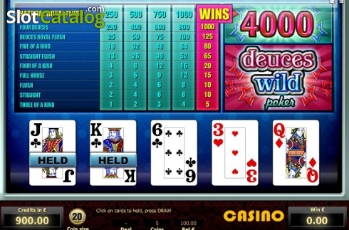 Οθόνη3. Deuces Wild Poker (Tom Horn Gaming) Κουλοχέρης