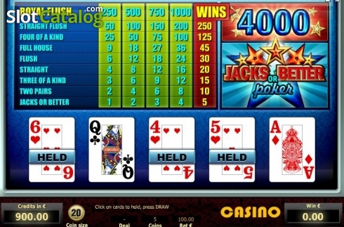 Οθόνη3. Jacks or Better Poker (Tom Horn Gaming) Κουλοχέρης 