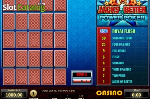 Οθόνη2. Jacks or Better 4 Hand Poker (Tom Horn Gaming) Κουλοχέρης