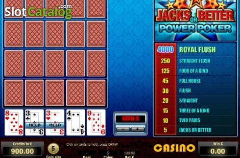 Οθόνη3. Jacks or Better 4 Hand Poker (Tom Horn Gaming) Κουλοχέρης