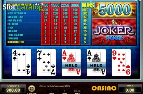 Οθόνη3. Joker Poker (Tom Horn Gaming) Κουλοχέρης
