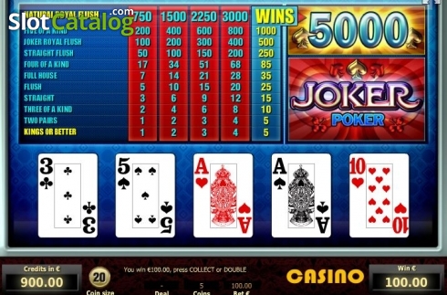 Οθόνη4. Joker Poker (Tom Horn Gaming) Κουλοχέρης