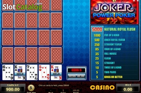 Οθόνη3. Joker 4 Hand Poker Κουλοχέρης