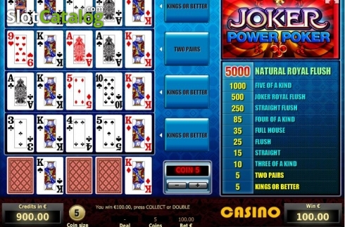 Οθόνη4. Joker 4 Hand Poker Κουλοχέρης