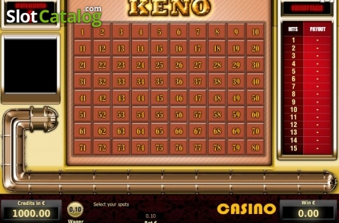 Οθόνη2. Keno (Tom Horn Gaming) Κουλοχέρης