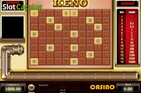 Οθόνη3. Keno (Tom Horn Gaming) Κουλοχέρης