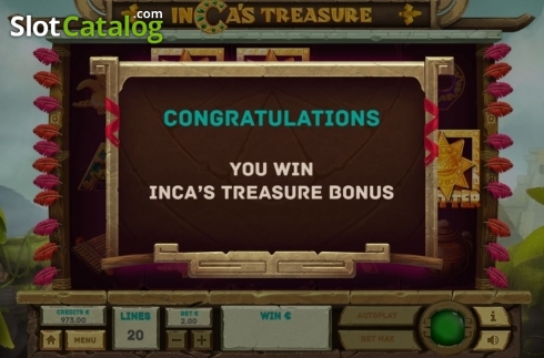 Οθόνη4. Inca's Treasure Κουλοχέρης