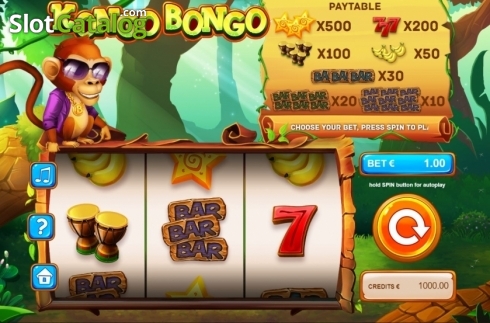 Οθόνη2. Kongo Bongo (Tom Horn Gaming) Κουλοχέρης