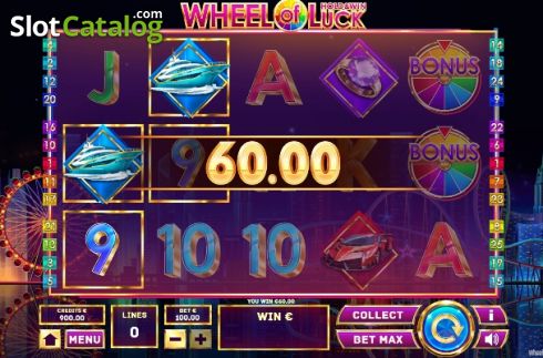 Οθόνη3. Wheel of Luck (Tom Horn Gaming) Κουλοχέρης