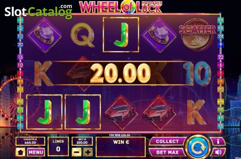 Οθόνη4. Wheel of Luck (Tom Horn Gaming) Κουλοχέρης