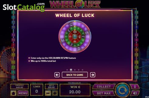 Οθόνη6. Wheel of Luck (Tom Horn Gaming) Κουλοχέρης