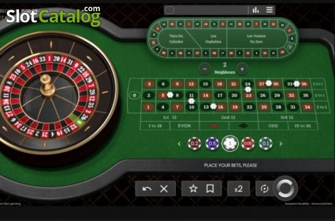 Οθόνη2. European Roulette Announced Bets Κουλοχέρης 