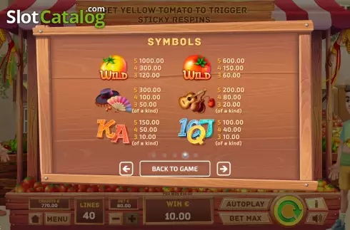 Οθόνη7. La Tomatina (Tom Horn Gaming) Κουλοχέρης