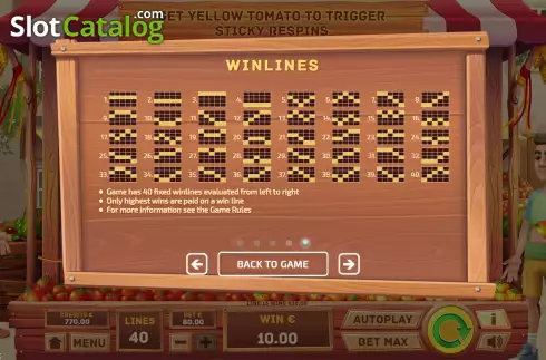 Οθόνη8. La Tomatina (Tom Horn Gaming) Κουλοχέρης
