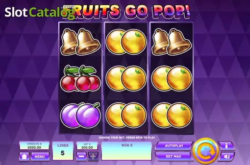 Οθόνη2. Fruits Go Pop Κουλοχέρης