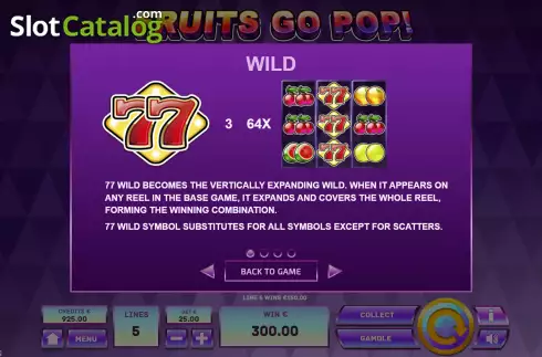 Οθόνη5. Fruits Go Pop Κουλοχέρης