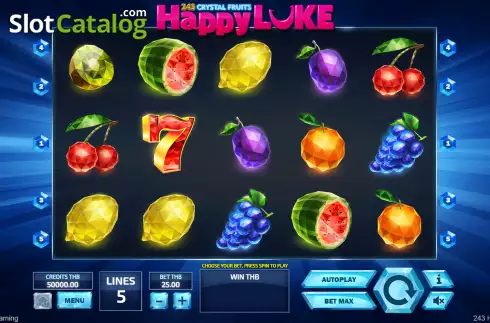 Οθόνη2. 243 Crystal Fruits HappyLuke Κουλοχέρης