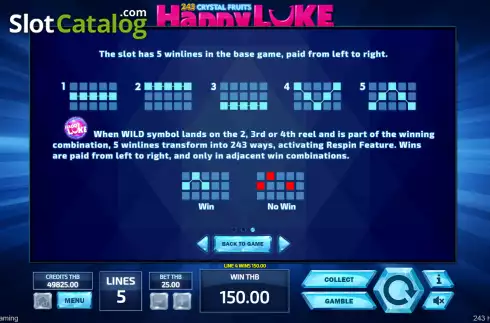Οθόνη8. 243 Crystal Fruits HappyLuke Κουλοχέρης