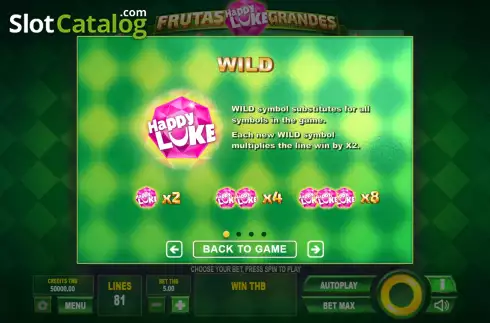 Οθόνη8. 81 Frutas Grandes HappyLuke Κουλοχέρης 