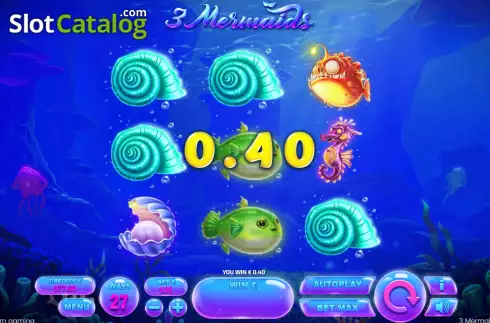 Οθόνη3. 3 Mermaids Κουλοχέρης 