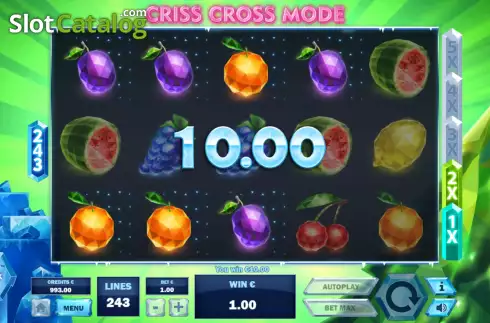 Οθόνη3. 243 Christmas Fruits Κουλοχέρης