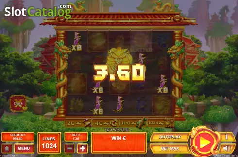 Οθόνη4. Wild Dragon's Fortune Κουλοχέρης