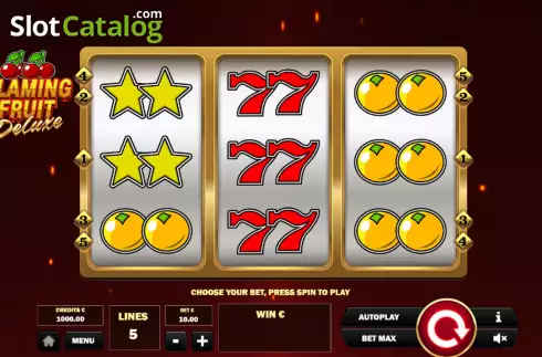 Οθόνη2. Flaming Fruit Deluxe Κουλοχέρης