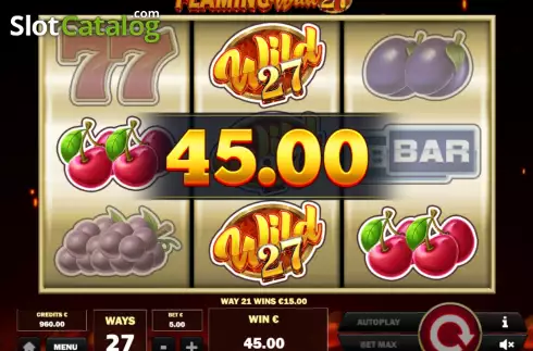 Οθόνη3. Flaming Wild 27 Κουλοχέρης