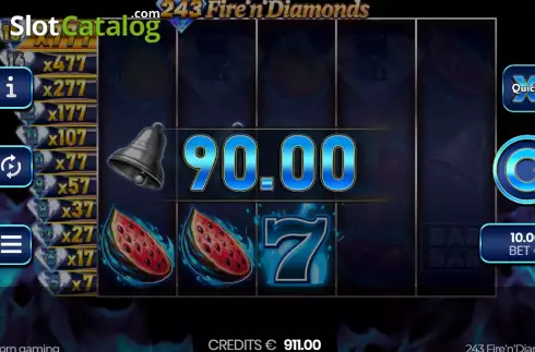 Οθόνη3. 243 Fire'n'Diamonds Κουλοχέρης