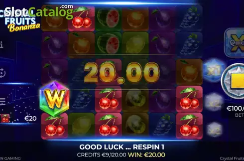 Οθόνη3. Crystal Fruits Bonanza Κουλοχέρης