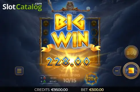 Οθόνη3. Reborn of Zeus 3000 Κουλοχέρης