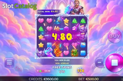 Οθόνη3. Thor Candy Storm 3000 Κουλοχέρης 