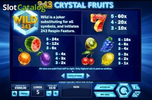 Οθόνη2. 243 Crystal Fruits Κουλοχέρης 