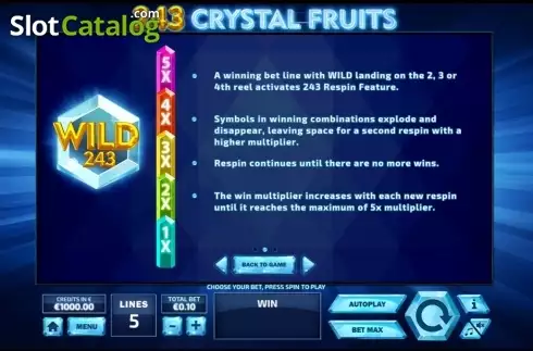 Οθόνη3. 243 Crystal Fruits Κουλοχέρης 