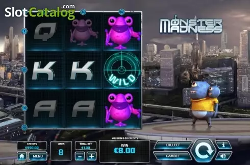 Οθόνη5. Monster Madness Κουλοχέρης 