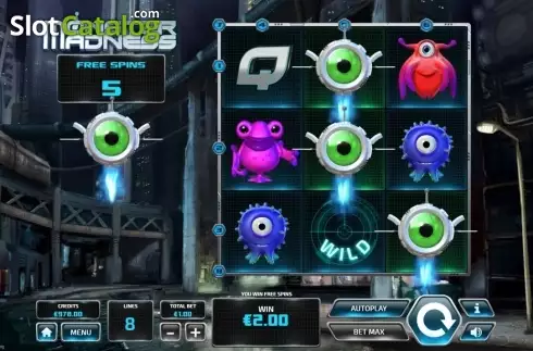 Οθόνη7. Monster Madness Κουλοχέρης 