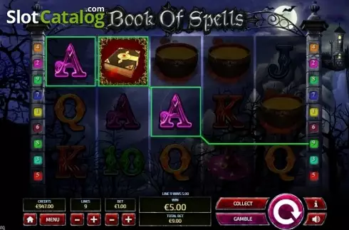 Οθόνη4. Book of Spells (Tom Horn Gaming) Κουλοχέρης
